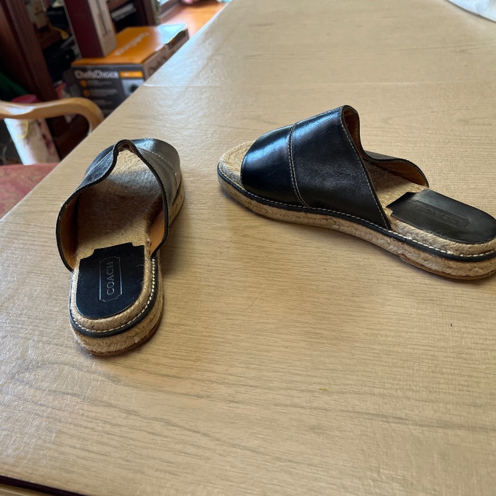 Coach slide espadrille